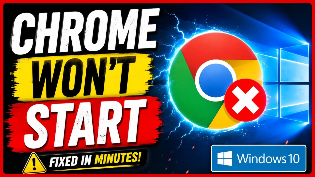 Google Chrome не открывается в Windows 10? Вот решение! (2026 &mdash; исправление за 1 минуту)