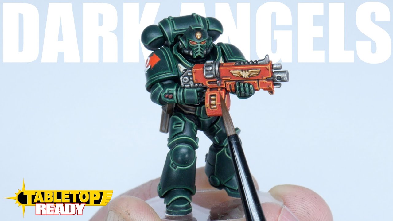How To Paint Space Marines as Dark Angels Warhammer 40,000