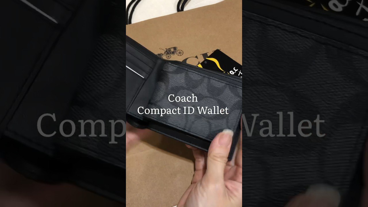 Coach Men&rsquo;s wallet ( Compact ID) #shorts #coach #coachnewyork #coachwallet #coachmenswallet