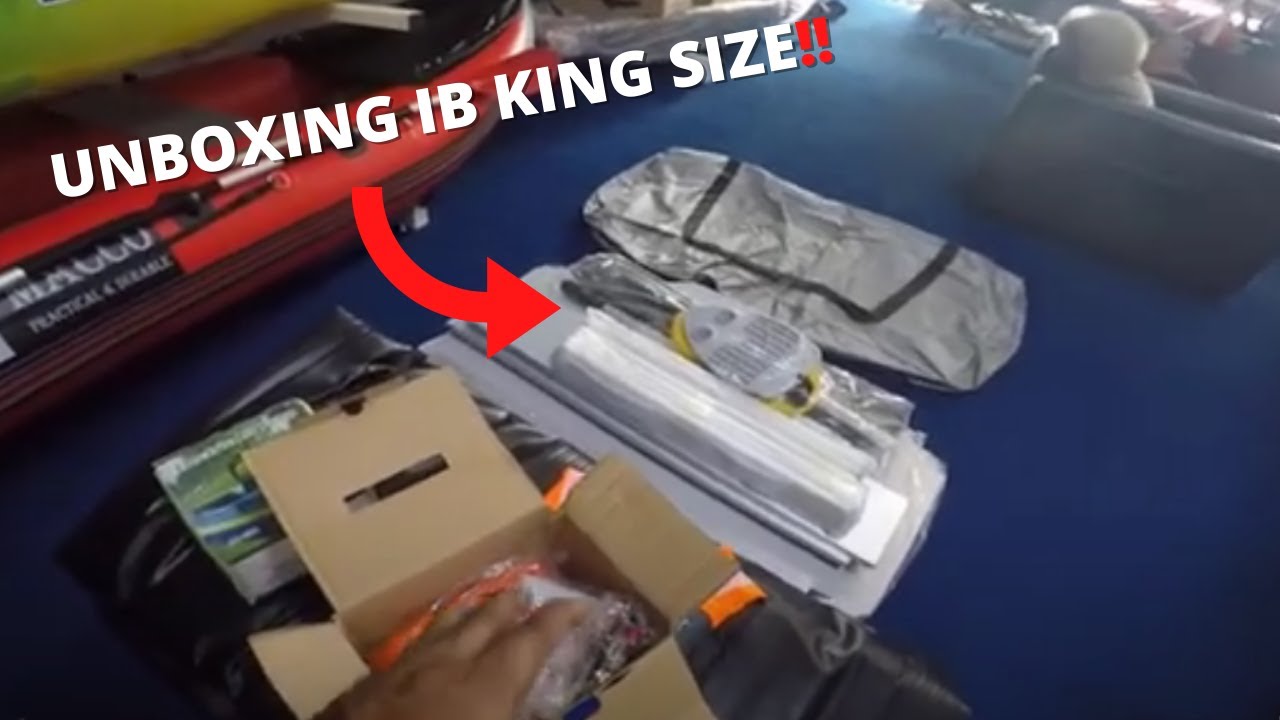 UNBOXING NEW IB INFLATABLE BOAT BIG SIZE ... MALAYSIA | ENGLISH | INDONESIA