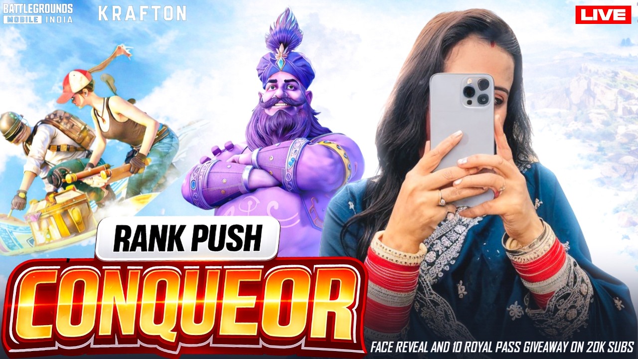 BGMI 4.2 Update LIVE | CONQUEROR RANK PUSH | BGMI LIVE 🔴#bgmilive #shortsfeed #pubgmobile