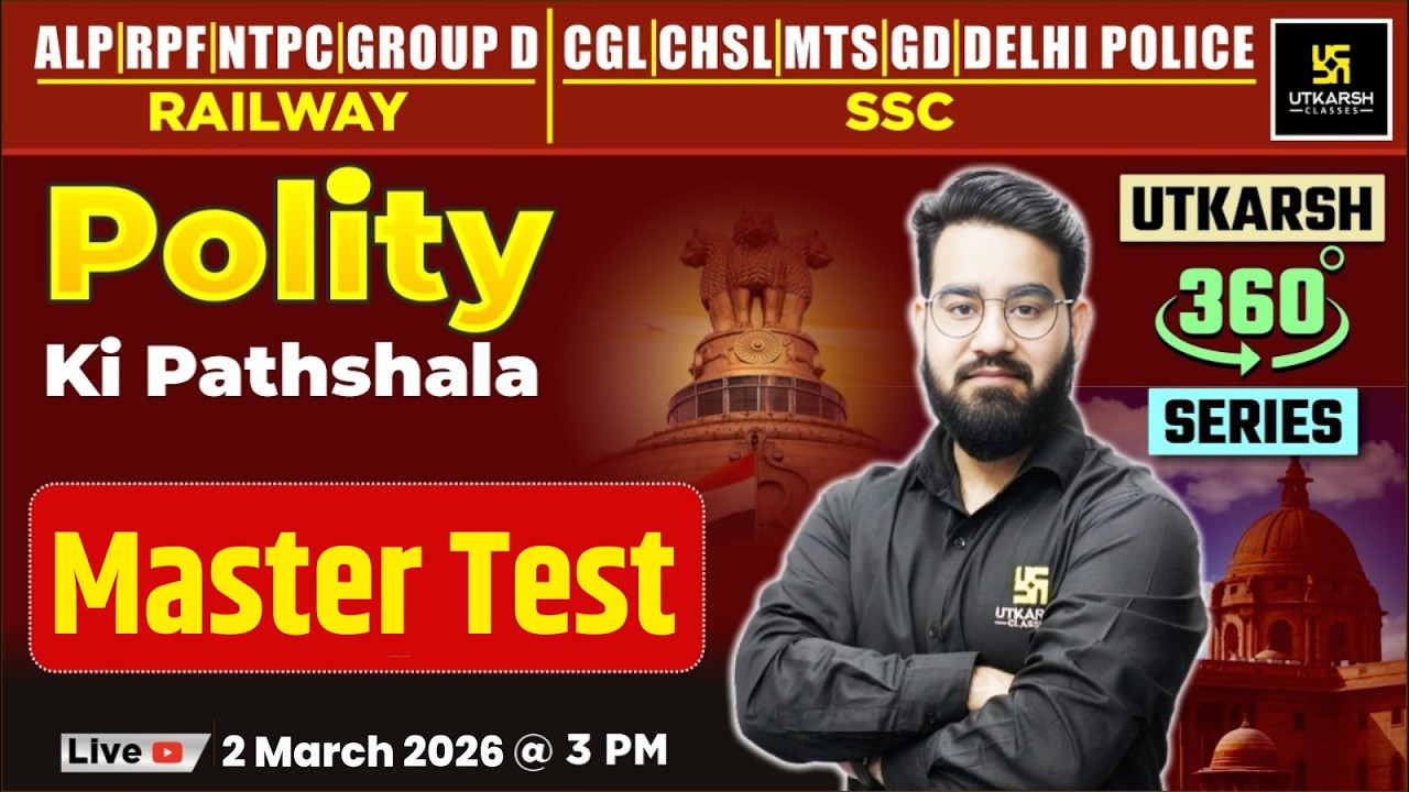 Master Test | Polity ki Pathshala | Utkarsh 360 Series | Chetan Sir
