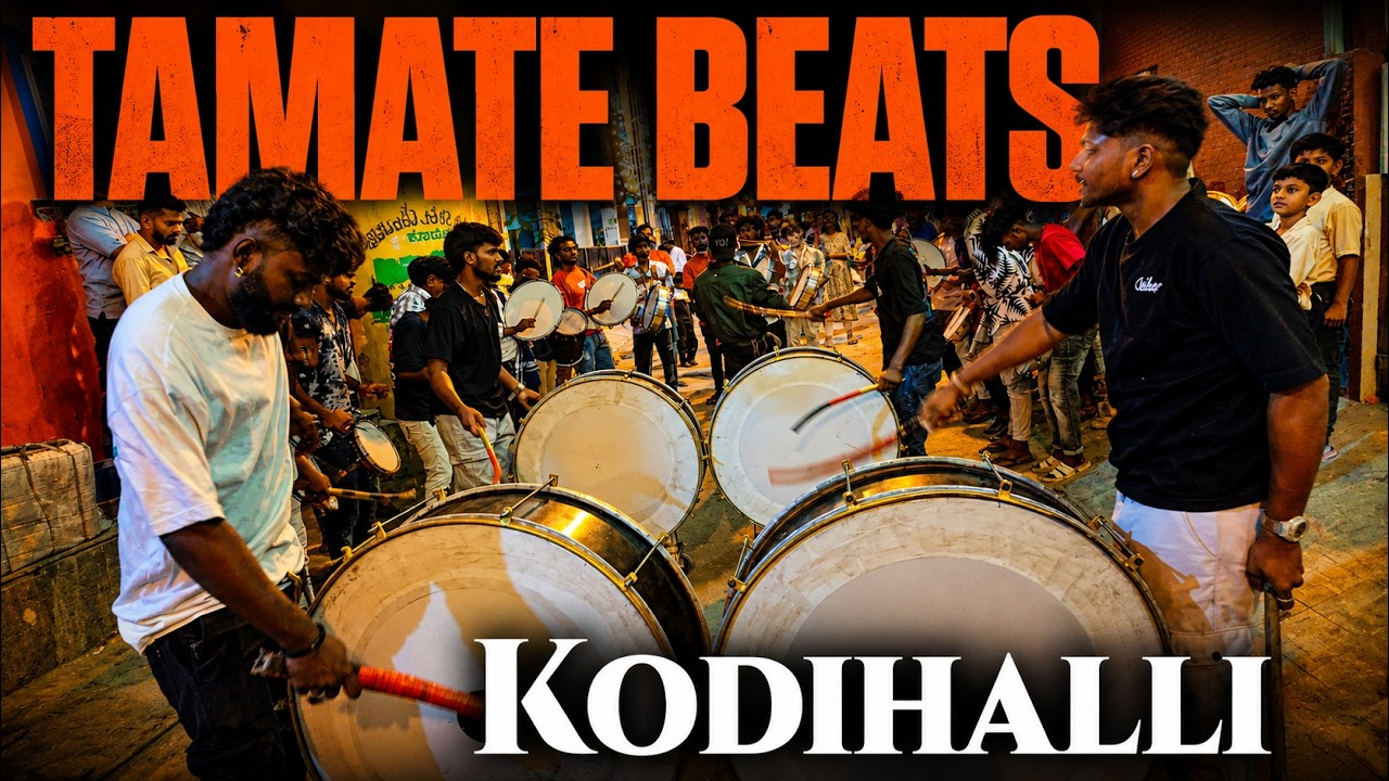 Crazy Tamate Beats at Kodihalli | Pallaki Utsava 2024 | Bengaluru Tamate Sound