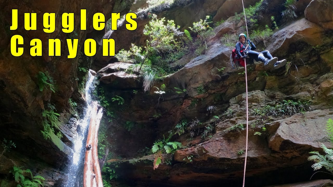 Jugglers Canyon - Medlow Bath - Blue Mountains Canyoning - 4K