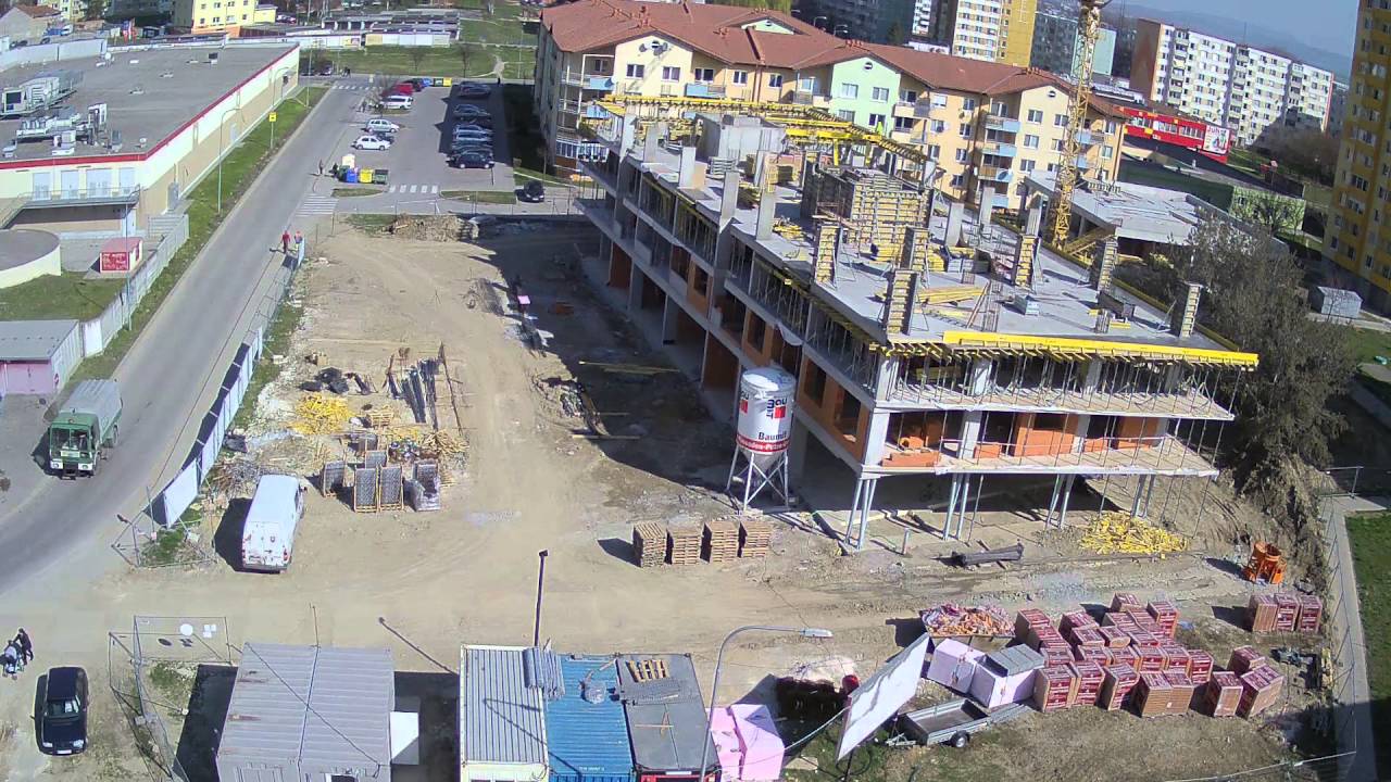 Timelapse záznam výstavby polyfunkčného domu COLOR HOUSE II