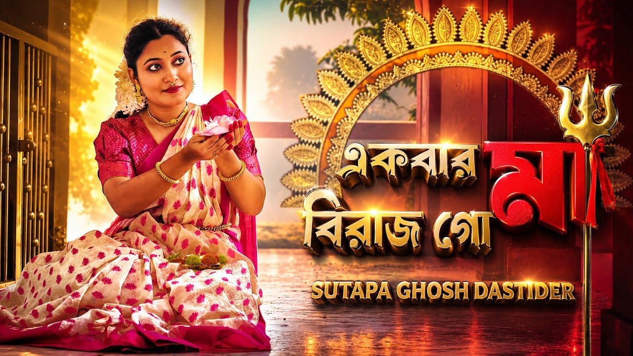 একবার বিরাজ গো মা।। Ekbar Birajo Go Maa।। মাতৃবন্দনা ।। Sutapa Ghosh Dastider ।। Pujor gaan