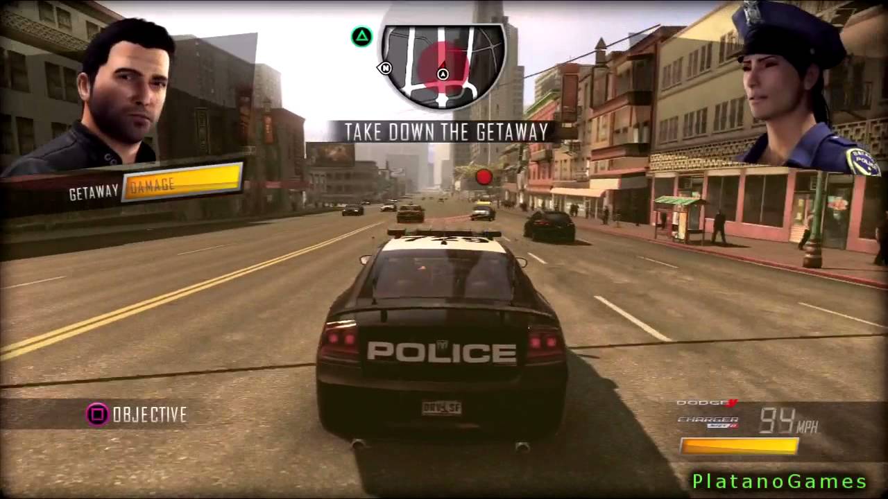 Driver San Francisco - Police Chase City Challenge - Quick Vehicle Mission - HD