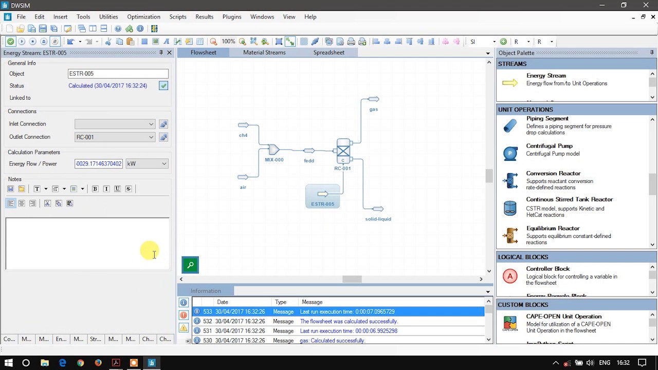DWSIM Tutorial: Combustion Simulation