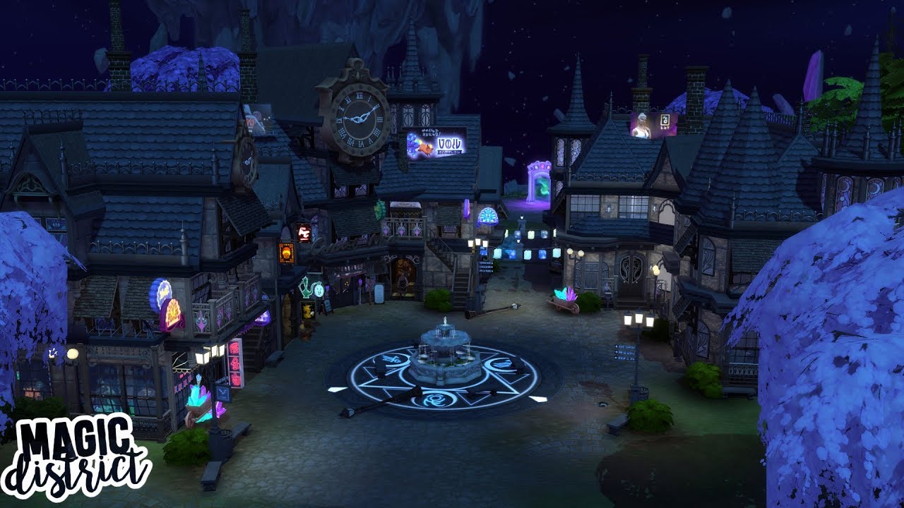 MAGIC DISTRICT | The Sims 4 Speed Build