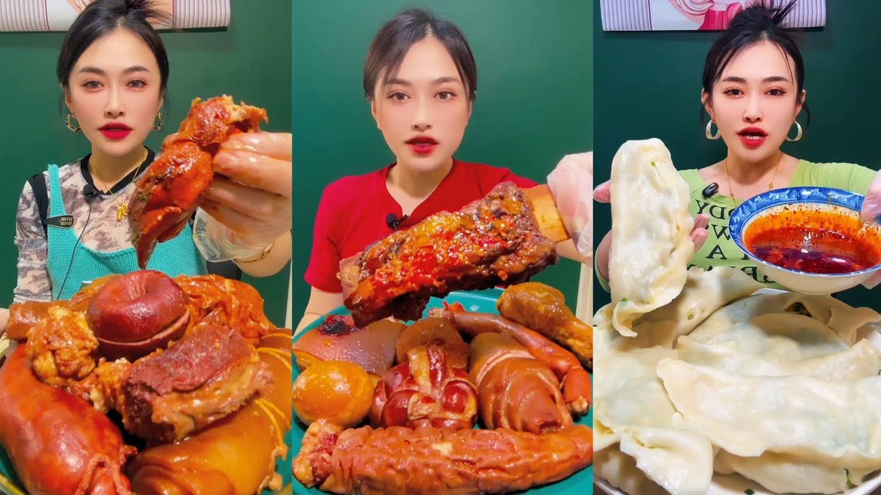 Mukbang Challenge Eating Rice 🍚 with food Spicy 🔥🥵 Noodles 🍜 🍖🥓 Meat #cook #foodie #noodles #pork 