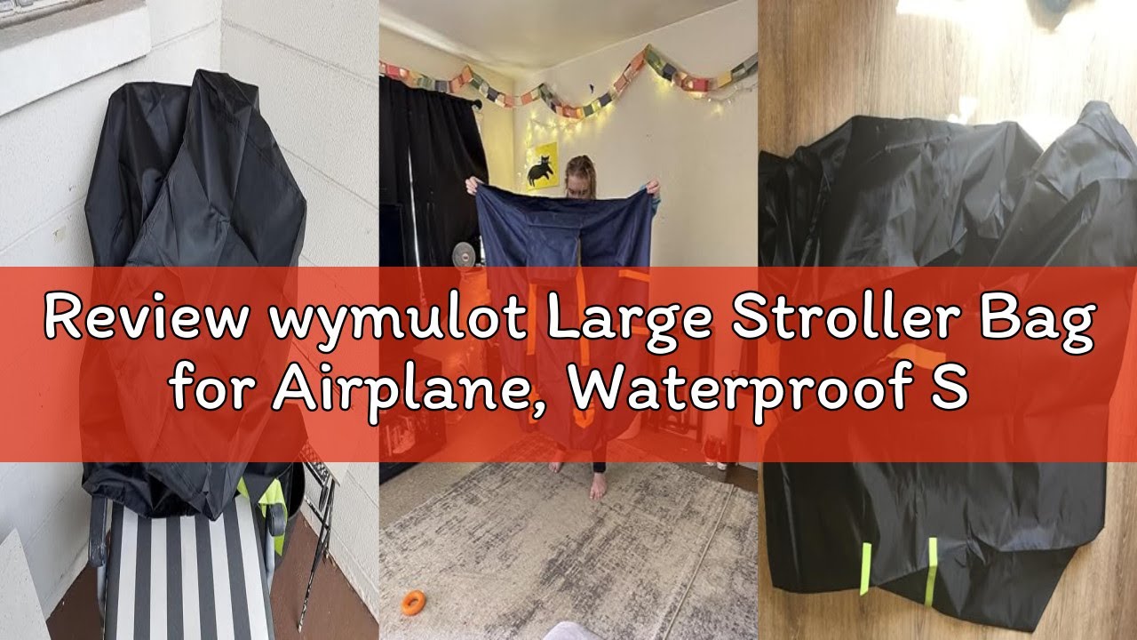 Review wymulot Large Stroller Bag for Airplane, Waterproof Stroller Travel Bag, Gate Check Stroller