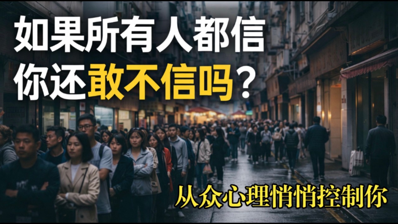 為什麼人越多，我們越容易相信？｜從眾心理如何悄悄控制你｜電影《狩獵》