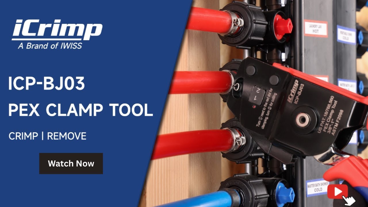 iCrimp ICP-BJ03 | The Ultimate PEX Clamp Tool &ndash; Cinch & Removal in One!