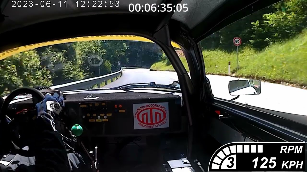 Dan Michl Lotus Elise V8 2.8 Trento Bondone Hill climb 2023 data enhanced
