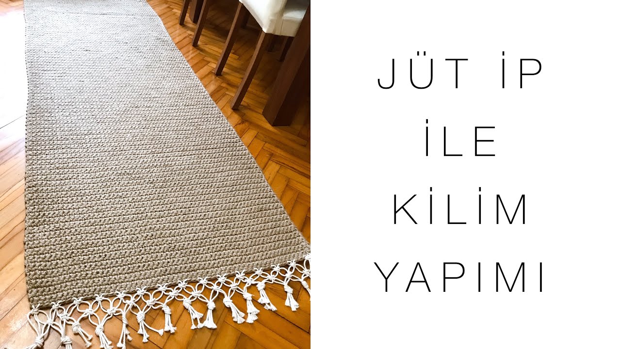 JÜT İP İLE KOLAY, KİLİM YAPIMI |DIY RUG