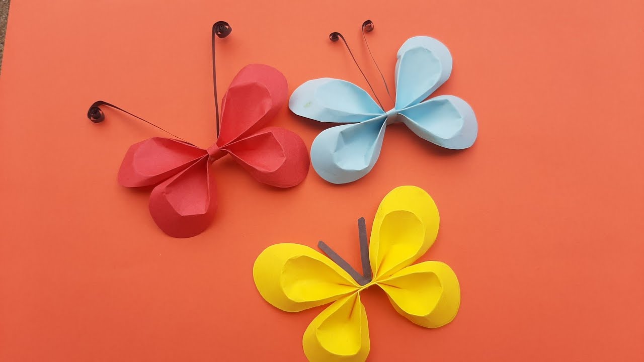 How to make Origami butterfly 🦋| papercraft|papercraft butterfly @worldoforigamiartsandcraft9938