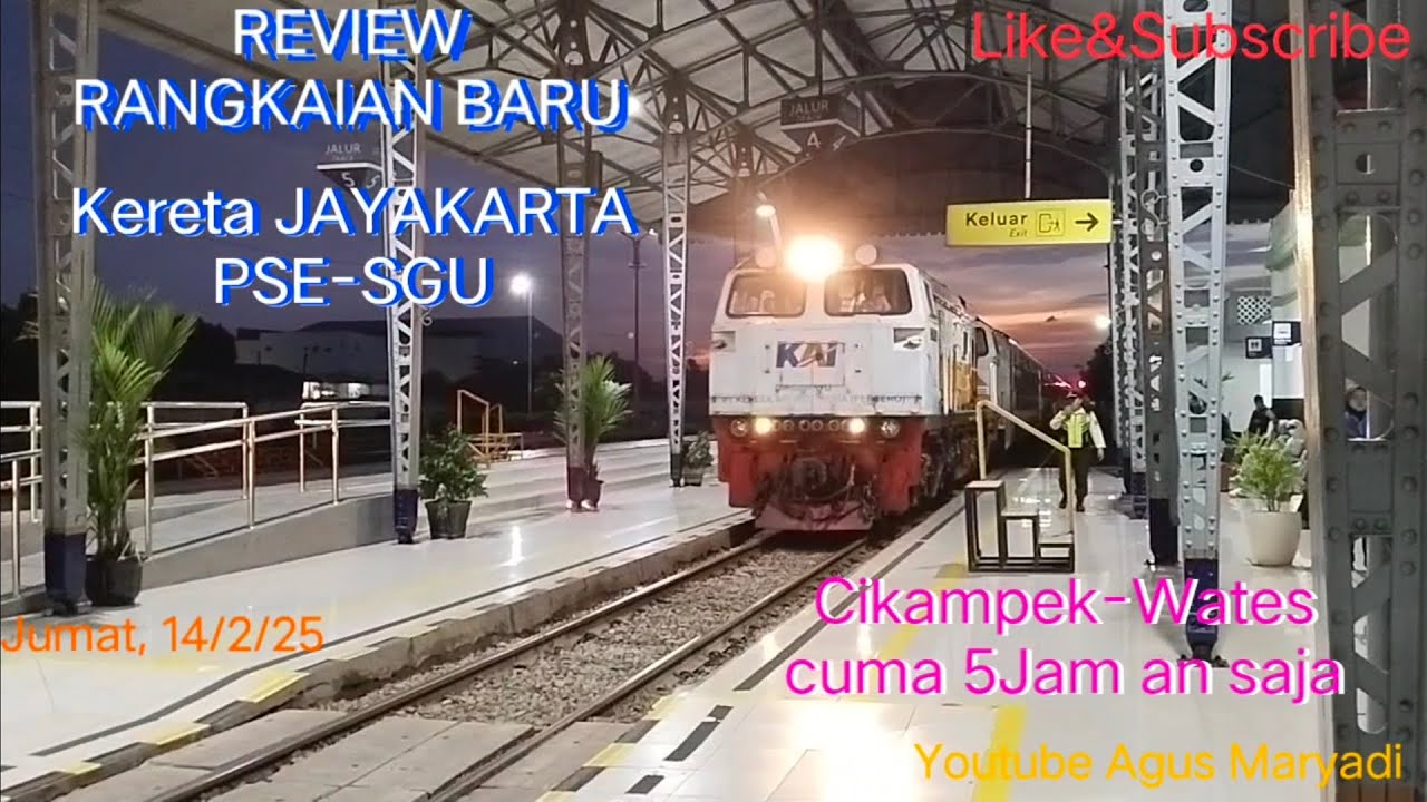 REVIEW KA JAYAKARTA Terbaru 11GERBONG FULL SPEED