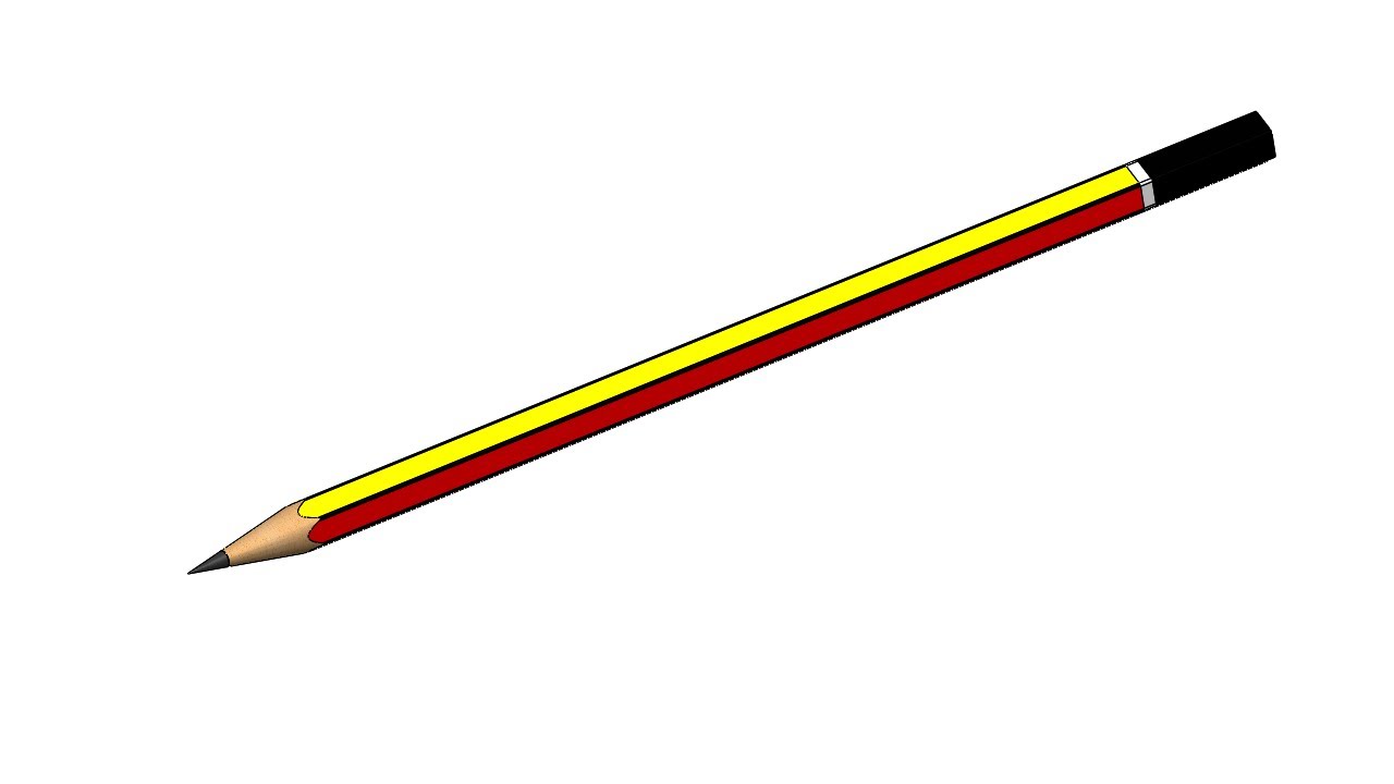 「DESIGN 122」 How to draw a Pencil | Solidworks tutorial