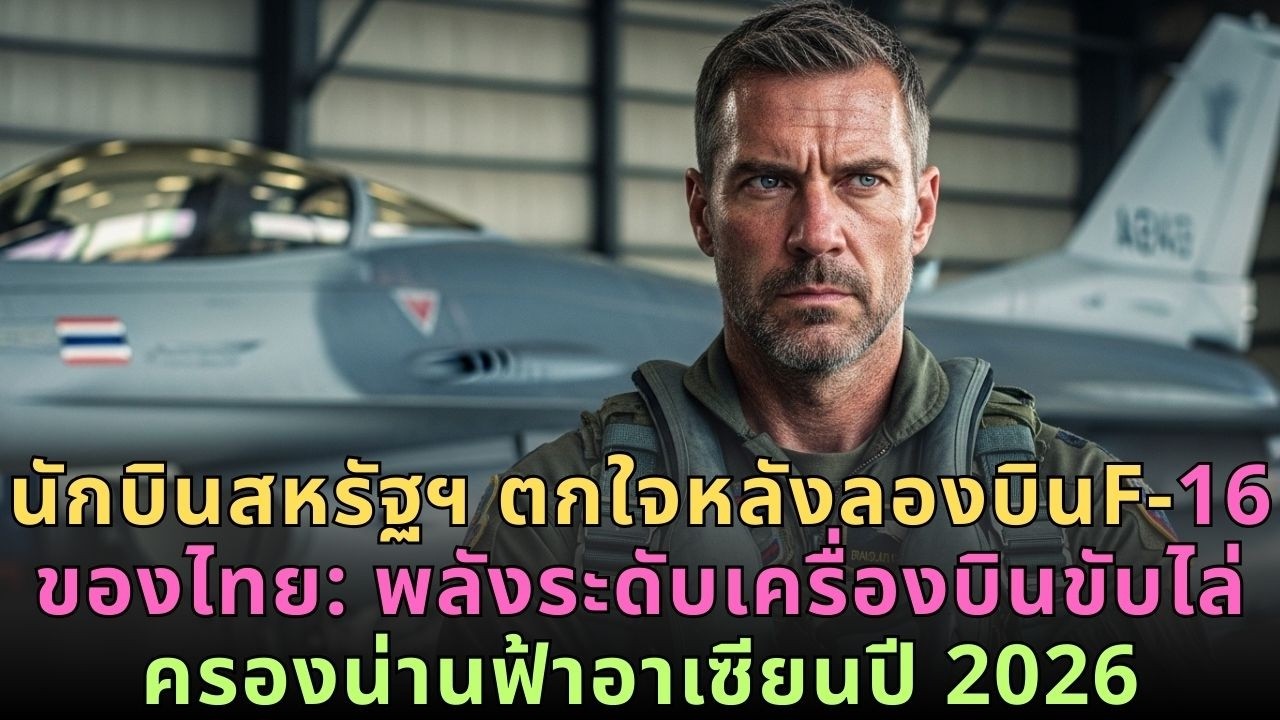 นักบินสหรัฐฯ ลอง F-16 ไทยอุทาน: แรงเหมือนเครื่องบินขับไล่หนัก พวกคุณจะครองน่านฟ้าอาเซียนปี 2026