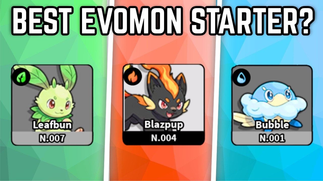 ALL 3 STARTERS RANKED! What Is The Best Starter in Evomon?