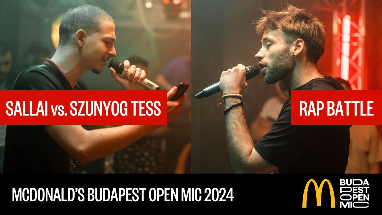 SALLAI vs. SZUNYOG TESS – RAP BATTLE // McDonald's Budapest Open Mic HipHop Talents