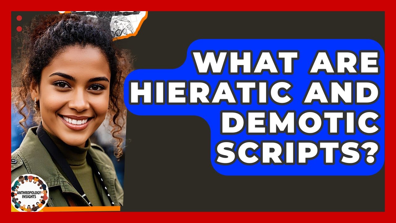 What Are Hieratic And Demotic Scripts? - Anthropology Insights