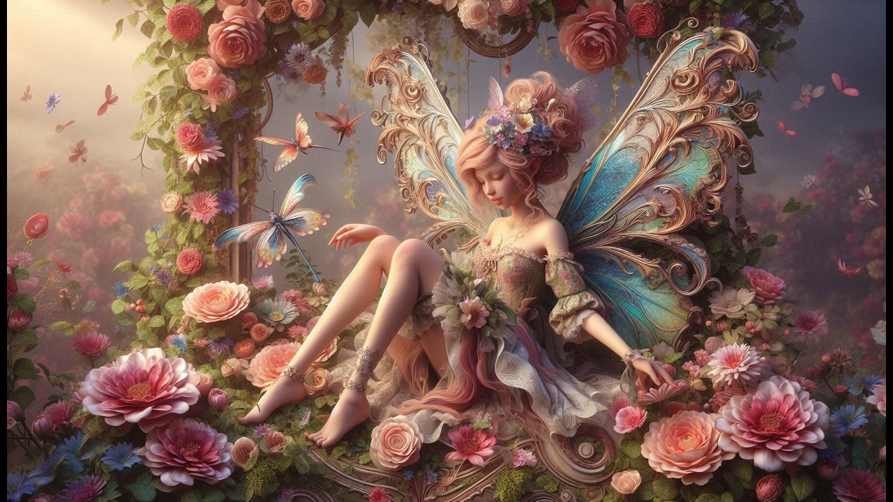 花の中の妖精 Fairy in the flower