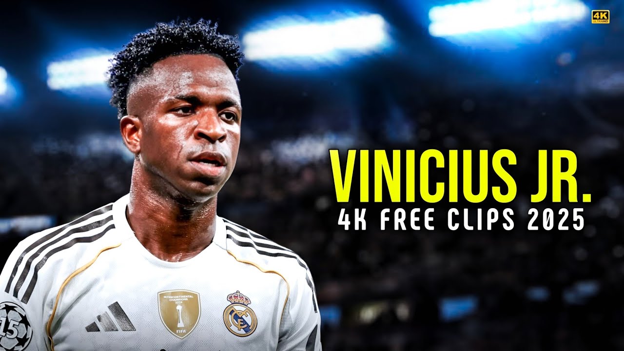 Vinicius Jr 2025 &bull; 4K Clips For Edits &bull; Free Scene Pack &bull; No Watermark &bull; 4k 2160p | D74 Edits 2.0