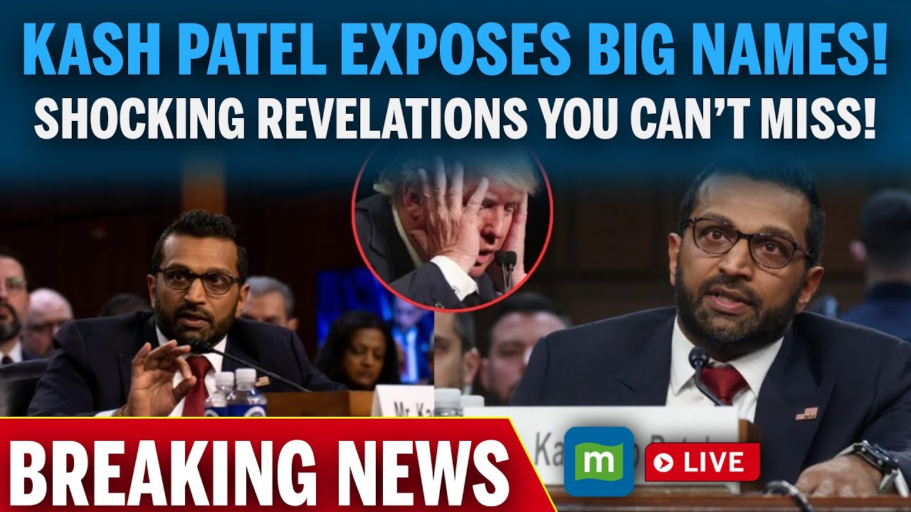 Kash Patel News Live:FBI Chief Exposes &lsquo;Big Names&rsquo; in Senate | Shocking Revelations Stun World |N18G