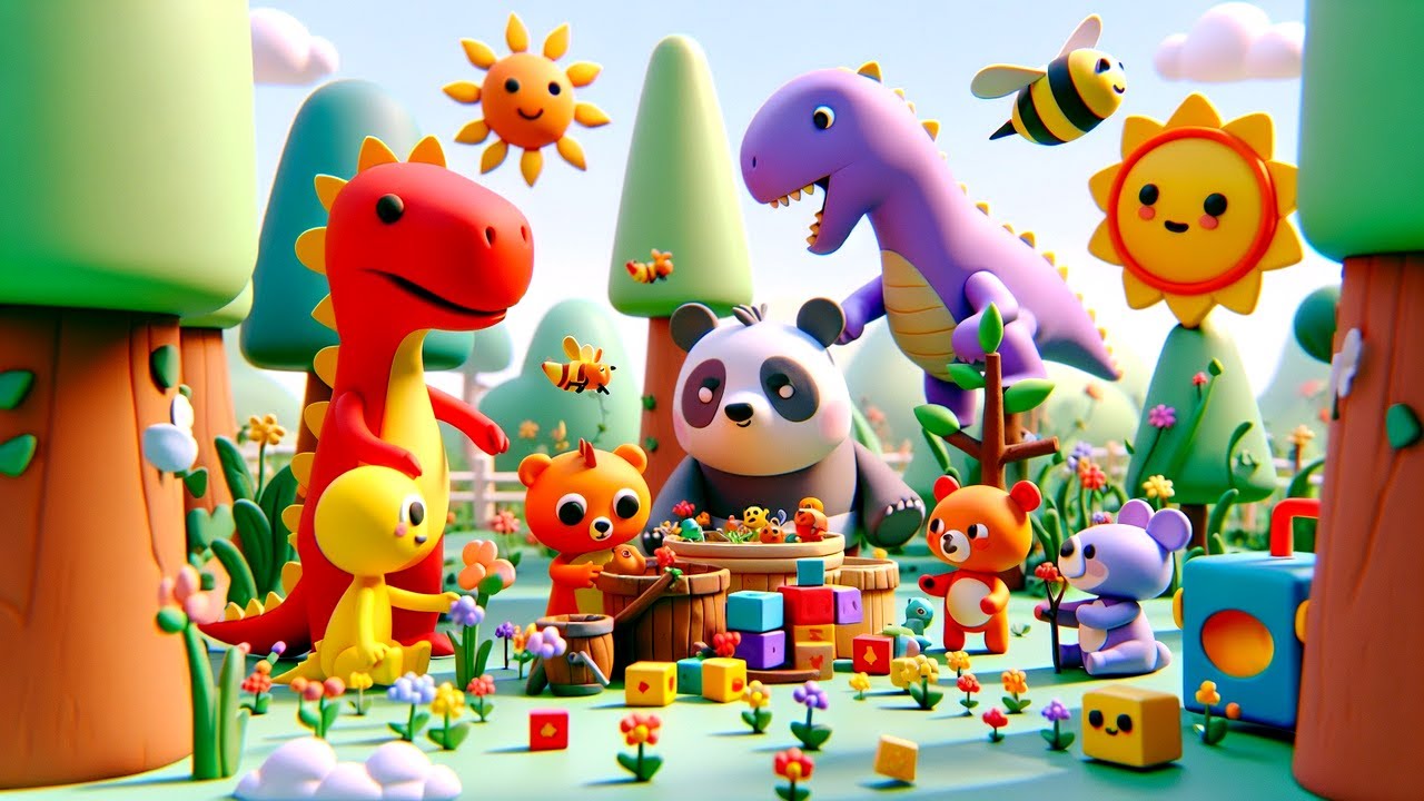 🌱🦖 Redo & Purplo Protect Nature! A Gentle Dino Adventure Saving Animals 🐝🐛
