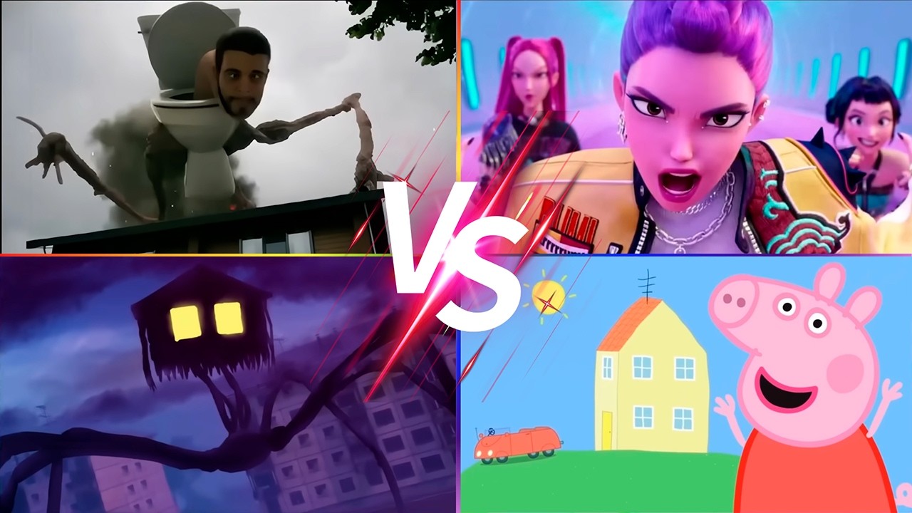Kpop demon hunter🆚PEPPA PIG.EXE 🆚Skibidi Toilet🆚Siren Head 🎶 Tiles Hop EDM Rush