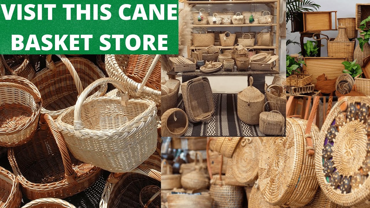 CANE BASKET STORE TOUR | CANE GIFT ITEMS |VLOGMAS VLOG 16
