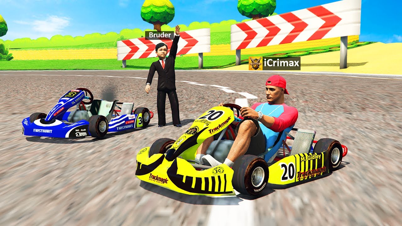 KART FAHREN mit meinem KLEINEN BRUDER in GTA 5 RP!