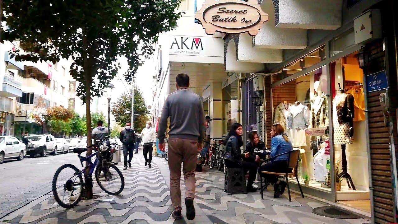 Walking in Akhisar - Manisa City, Turkey (October 29, 2020)