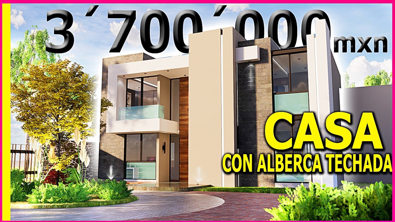 IMPRESIONANTE CASA CON ALBERCA TECHADA 15X25m