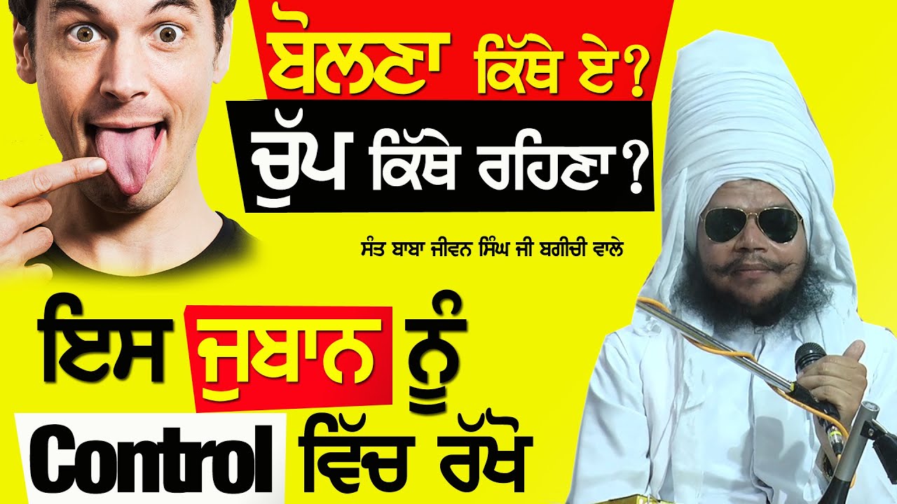 👉 ਸਾਰੇ ਪੁਆੜੇ ਜੁਬਾਨ ਦੇ ਪਾਏ ਹੋਏ ਨੇ ਇਸਨੂੰ Control ਵਿੱਚ ਰੱਖੋ ~ Sant Baba Jiwan Singh Ji Bagichi Wale