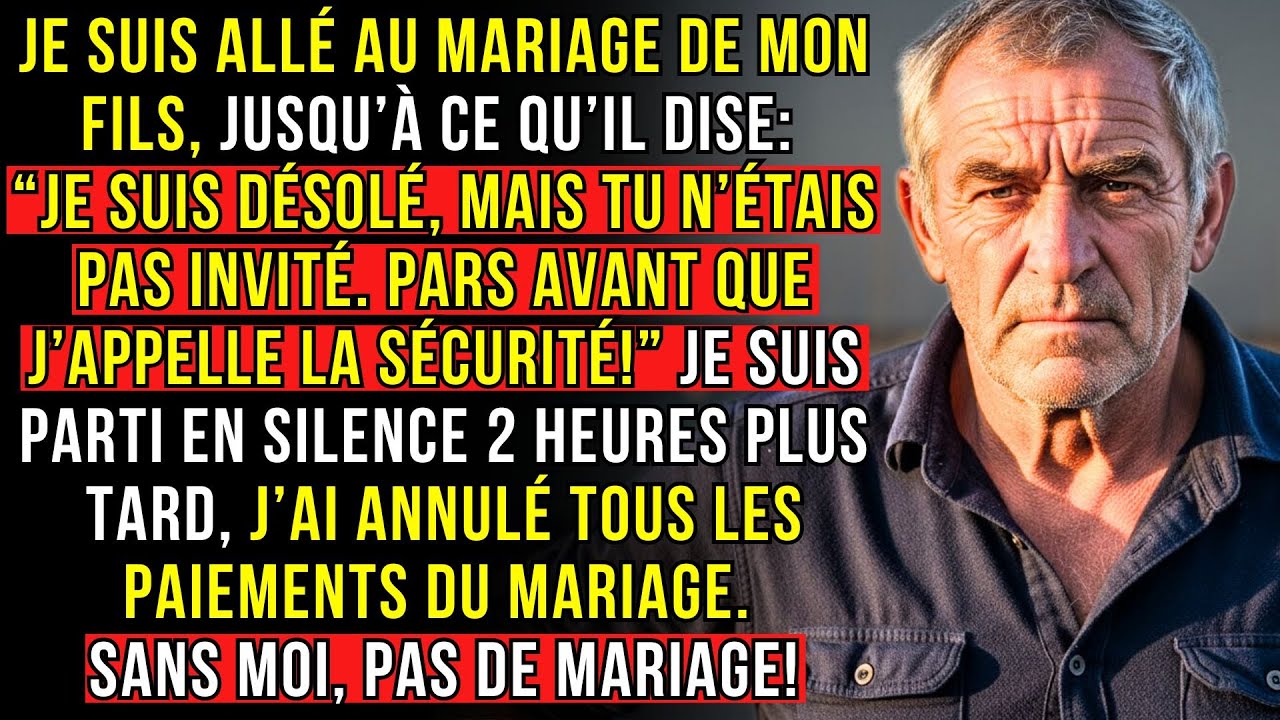JE SUIS ALLÉ AU MARIAGE DE MON FILS, JUSQU’À CE QU’IL DISE: “JE SUIS DÉSOLÉ, MAIS TU N’ÉTAIS...