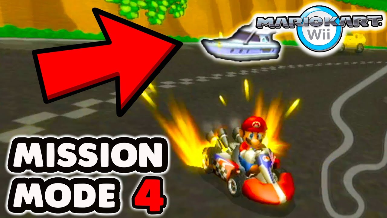 Новый режим миссий в Mario Kart Wii - MKDS, уровень 4.