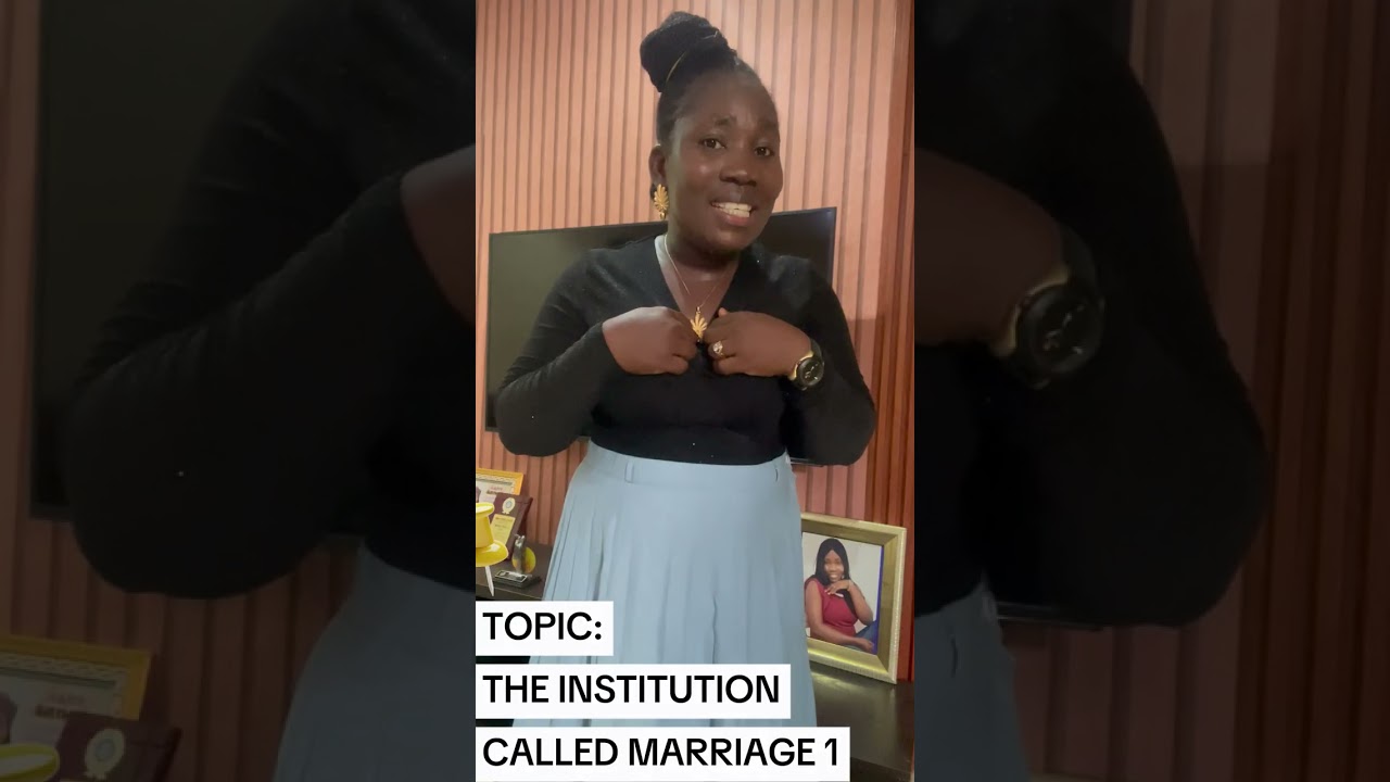THE INSTITUTION CALLED MARRIAGE 1