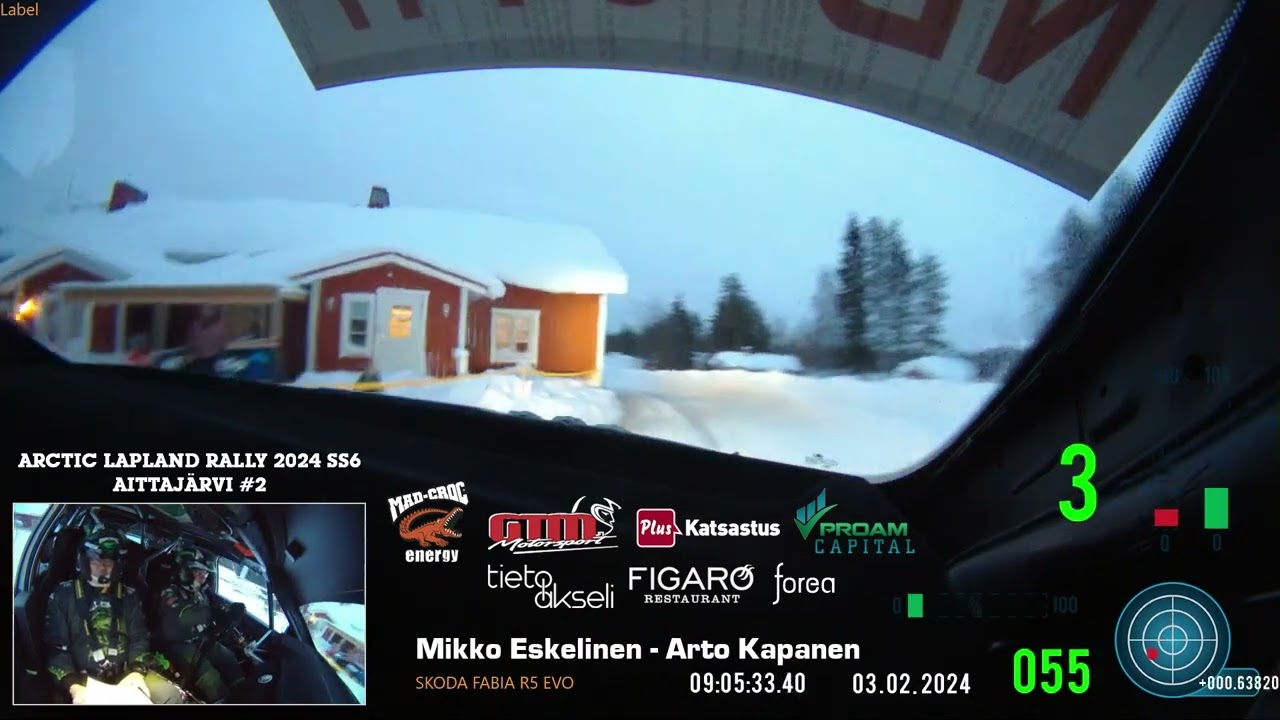 Mikko Eskelinen & Arto Kapanen - Arctic Lapland Rally 2024 - EK6: Aittajärvi #2