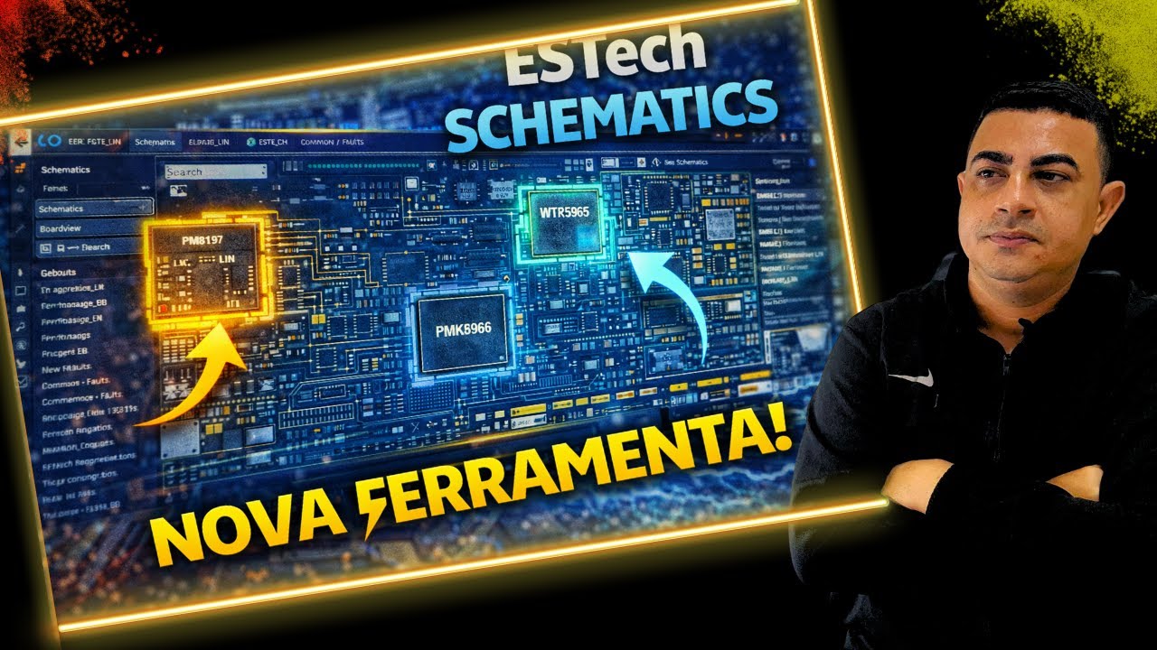 NOVA Ferramenta de Esquema Elétrico! ESTech Schematics – Revolução no Reparo de Placas!