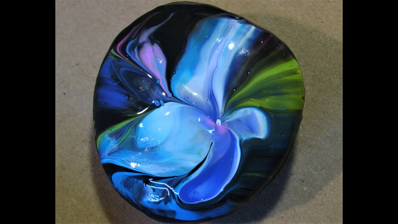 Steine bemalen, Acrylic Pouring, Stone Painting.