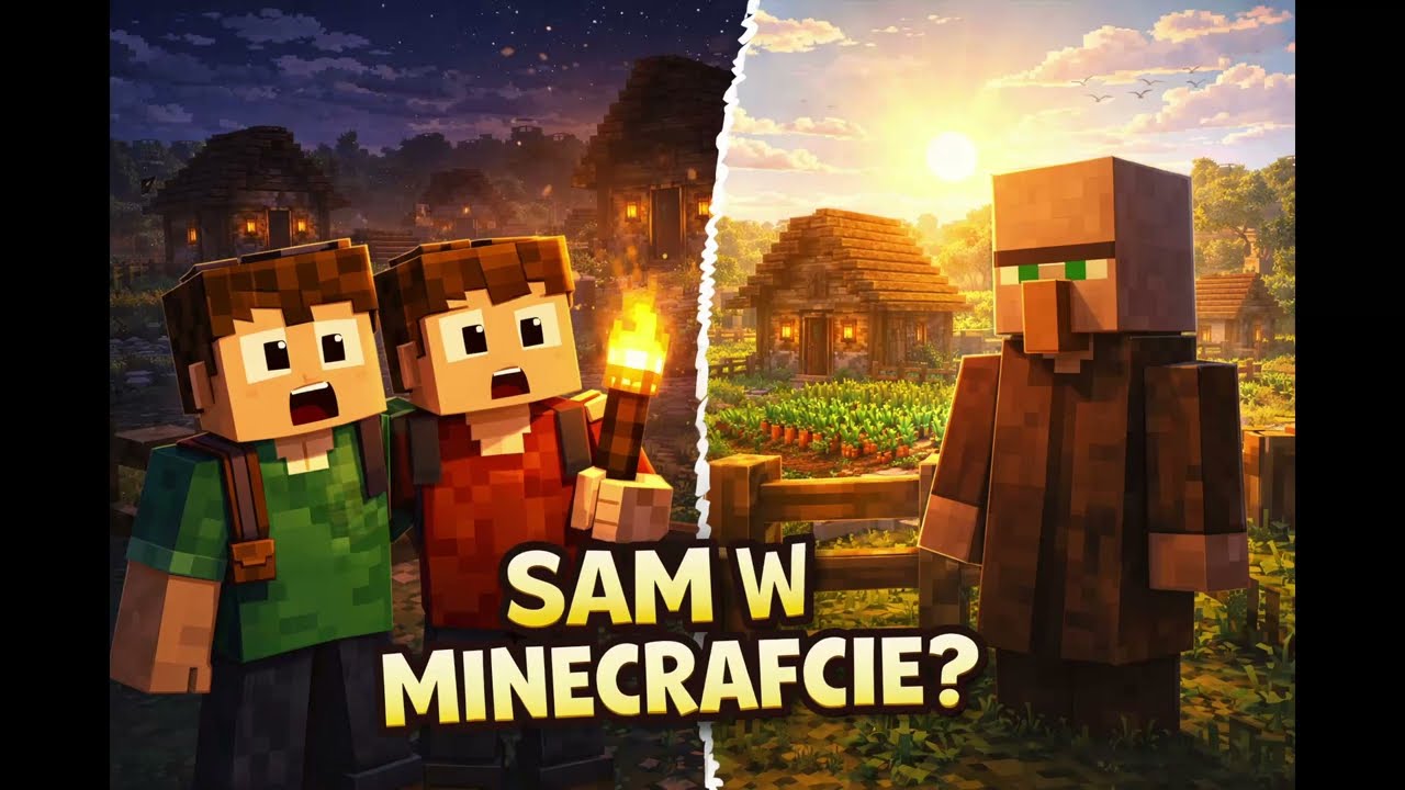 👉 Remik i Emil ratują villagera 🧱 Minecraft Bajka dla dzieci
