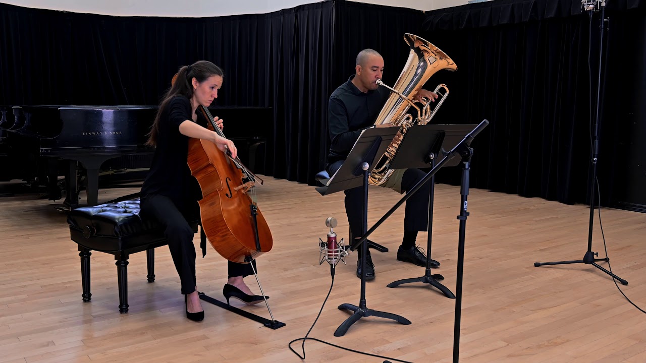 3 Bartok Violin Duos arranged for Tuba and Cello