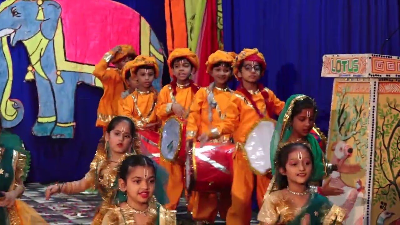 Mira Bai's Life Act in Janmashtami Celebration   @lotusvalleyschoolmandsaur9353