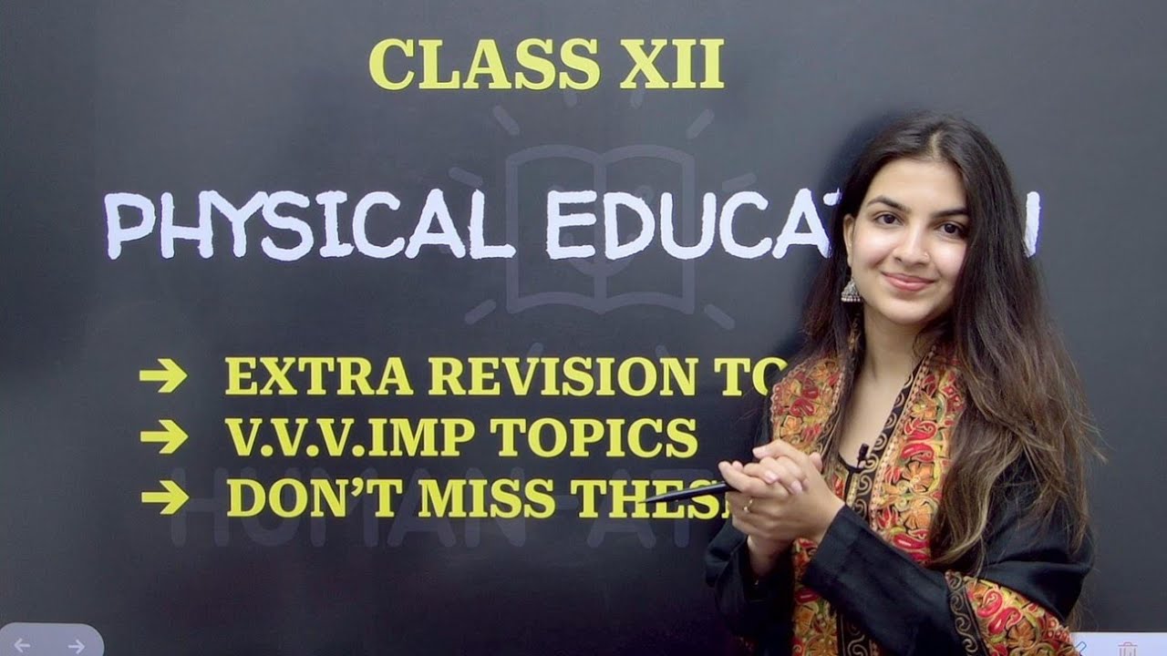 Class 12 Physical Education DON'T SKIP THESE TOPICS 🔥Night Revision Checklist ✅  Do this before exam