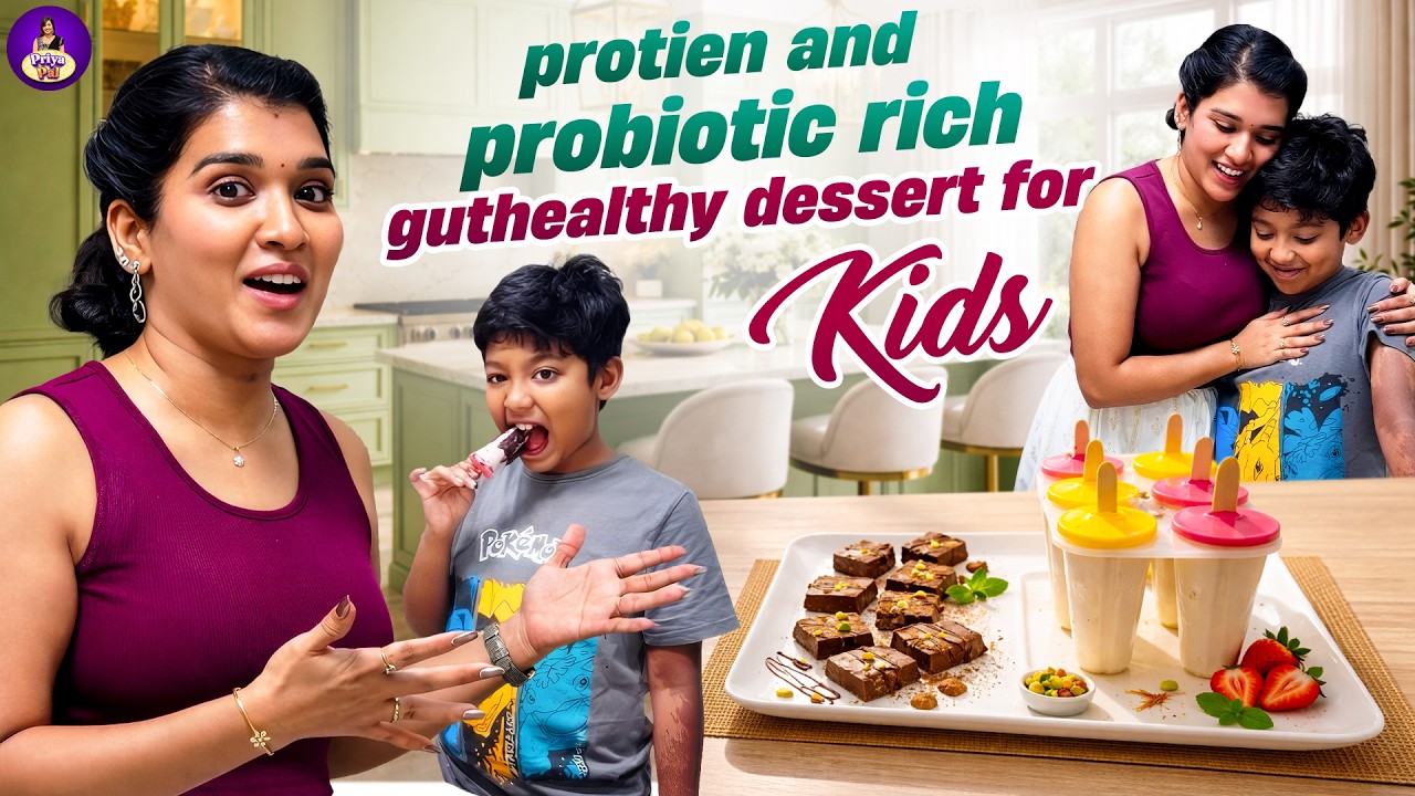 Protein & Probiotic Rich Gut Healthy Dessert for Kids 💯🩷| Priya Pal