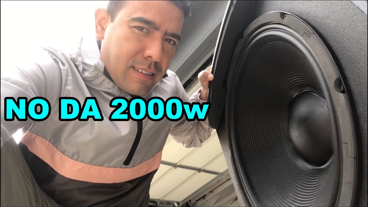probando el bajo mackie de 2000w
