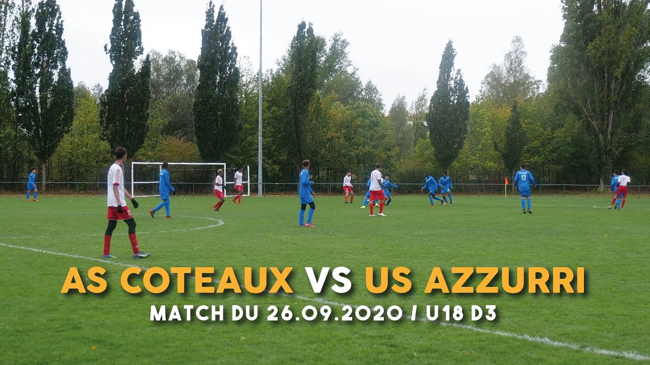 As Coteaux Vs Us Azzurri - Match U18/D3 - Saison 2020-2021