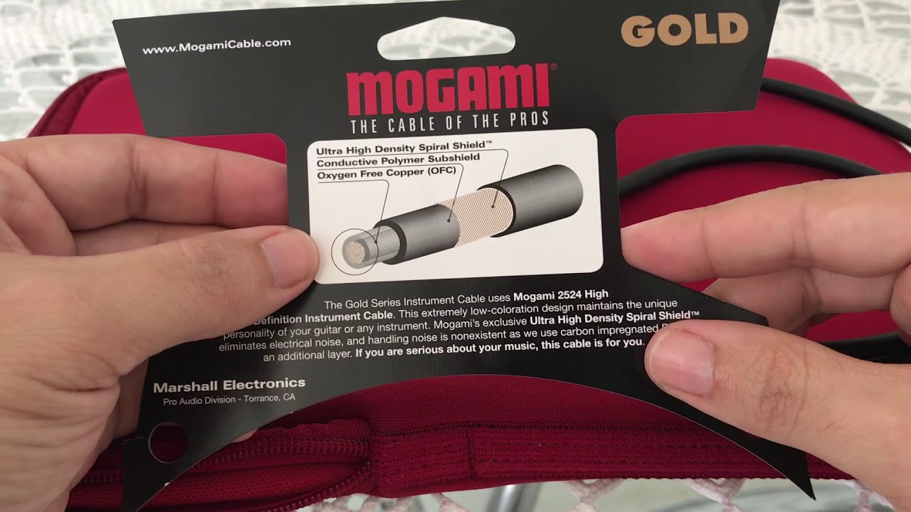 Avalia&ccedil;&atilde;o do Cabo Mogami Gold para guitarra
